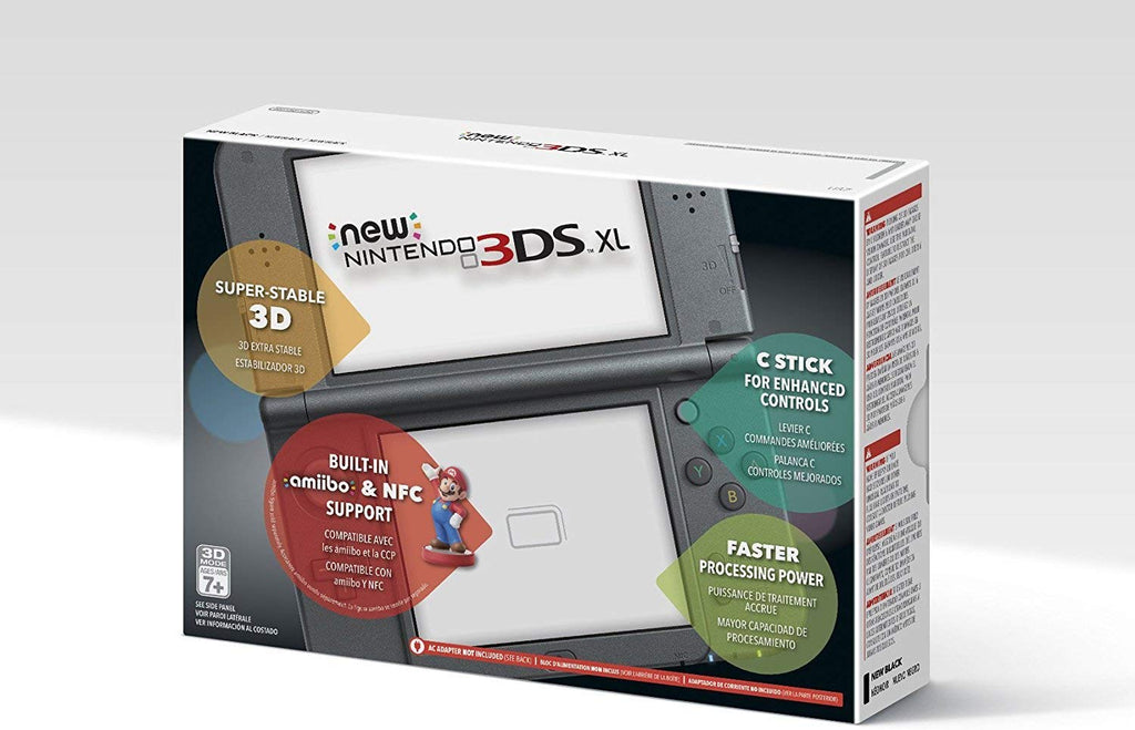 Black Handheld Console and AC Adapter Q8775