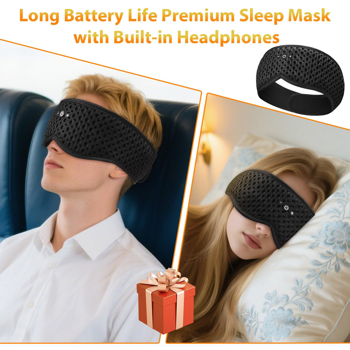 Sleep Mask with Bluetooth Headphones J73754