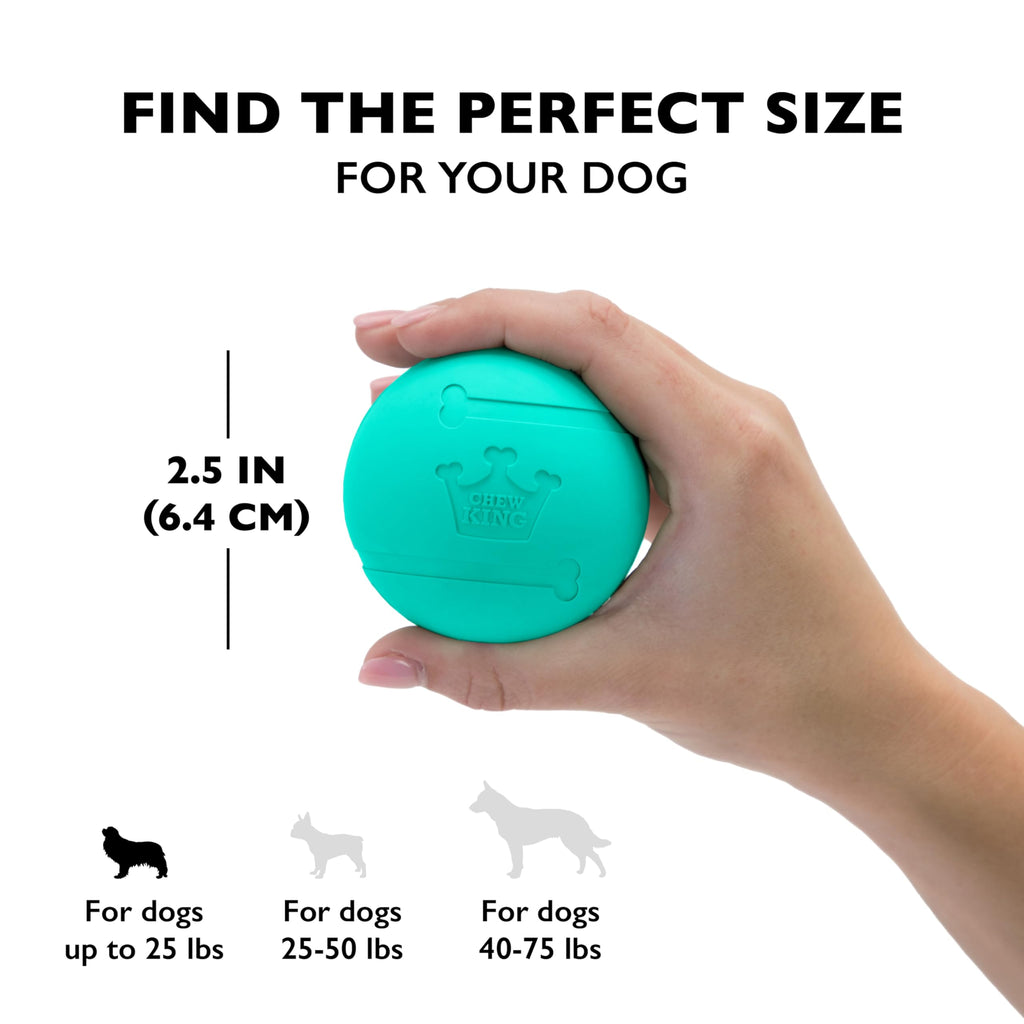 Extremely Durable Natural Rubber Toy 2.5 inch, 8-pack Q676224