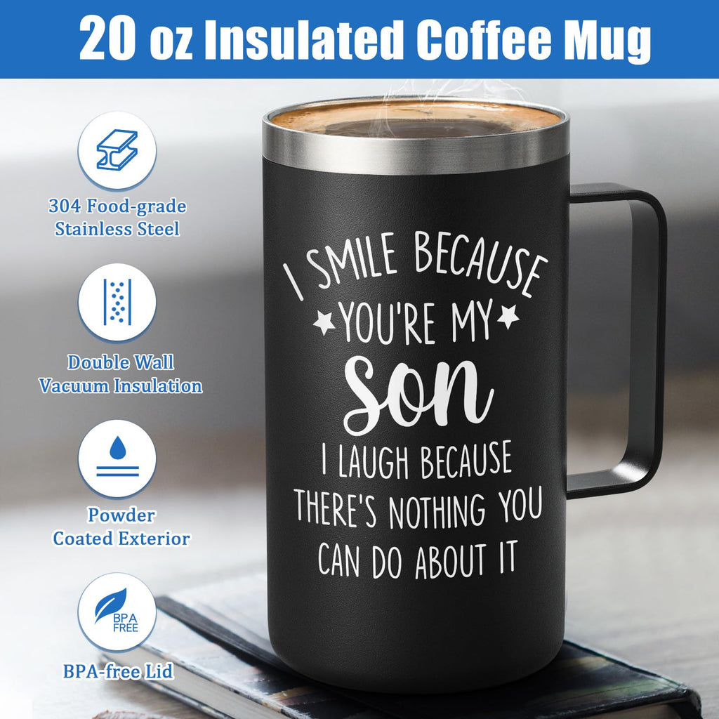20oz Stainless Steel Insulated Coffee Mug F43887