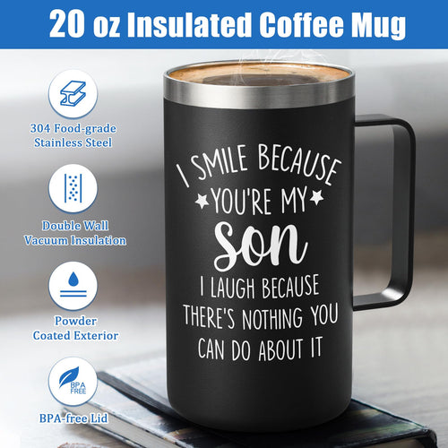 20oz Stainless Steel Insulated Coffee Mug F43887