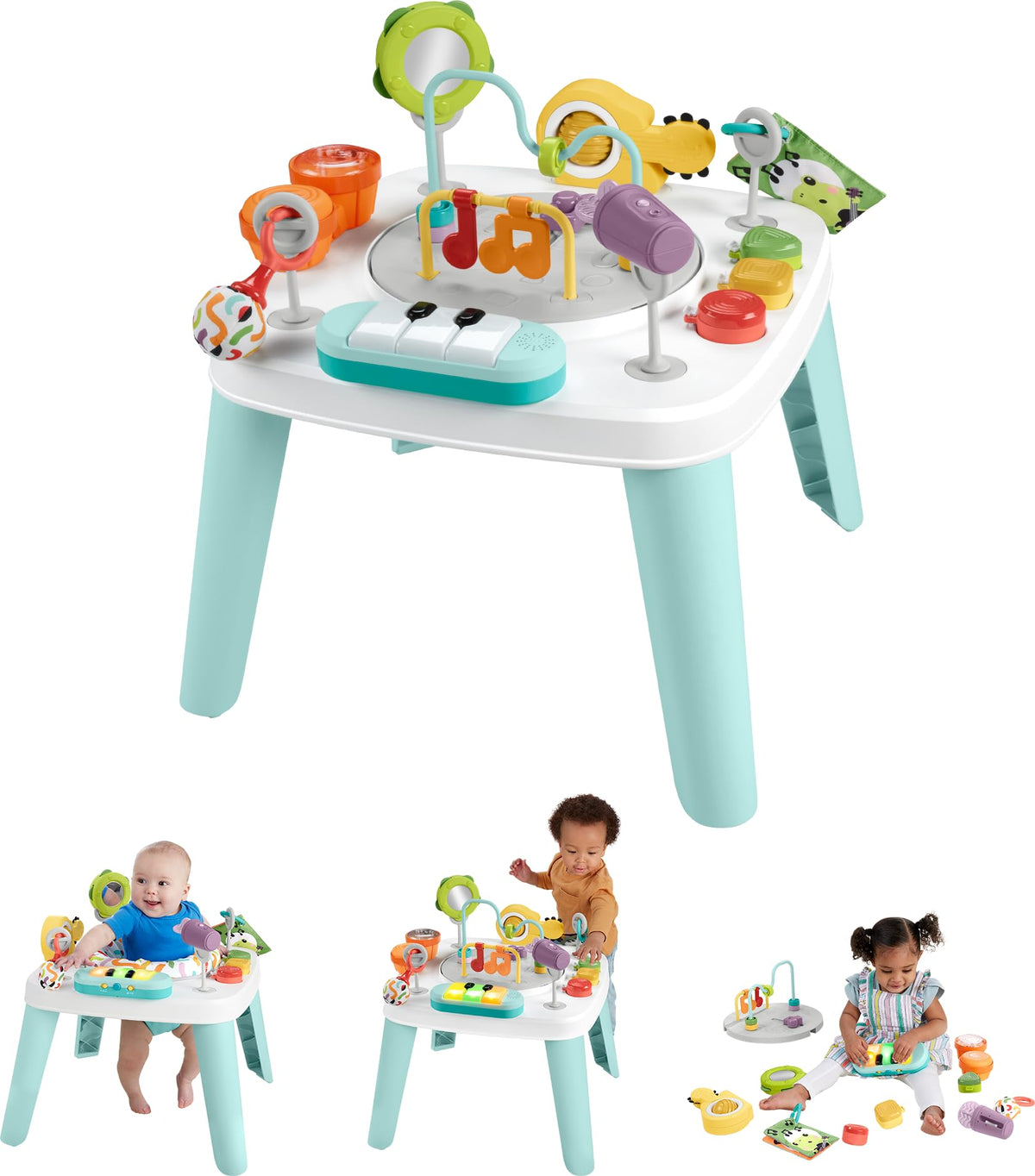 3-in-1 Activity Center & Play Table with Music Lights P8695