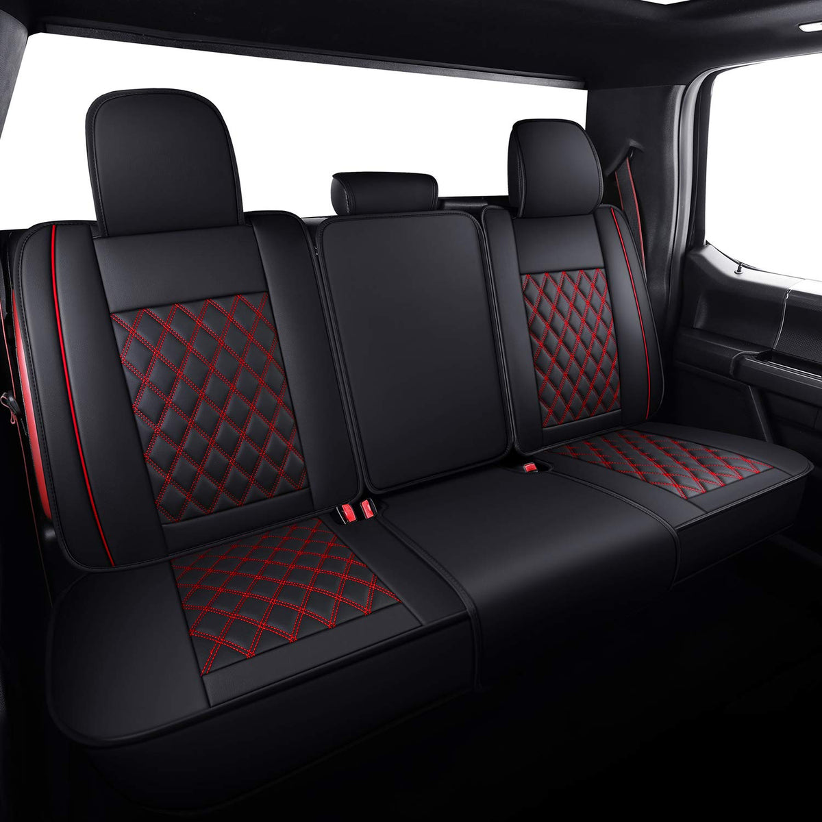 Car Seat Covers Black-Red A64318