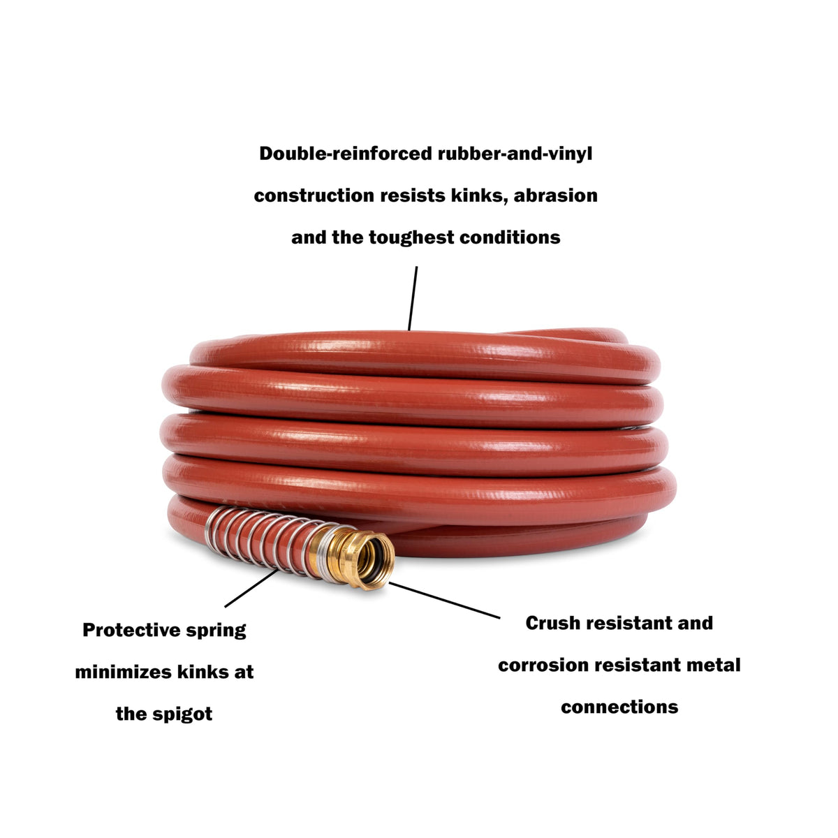 3/4" x 50' Heavy Duty Kink Resistant Garden Hose H76521