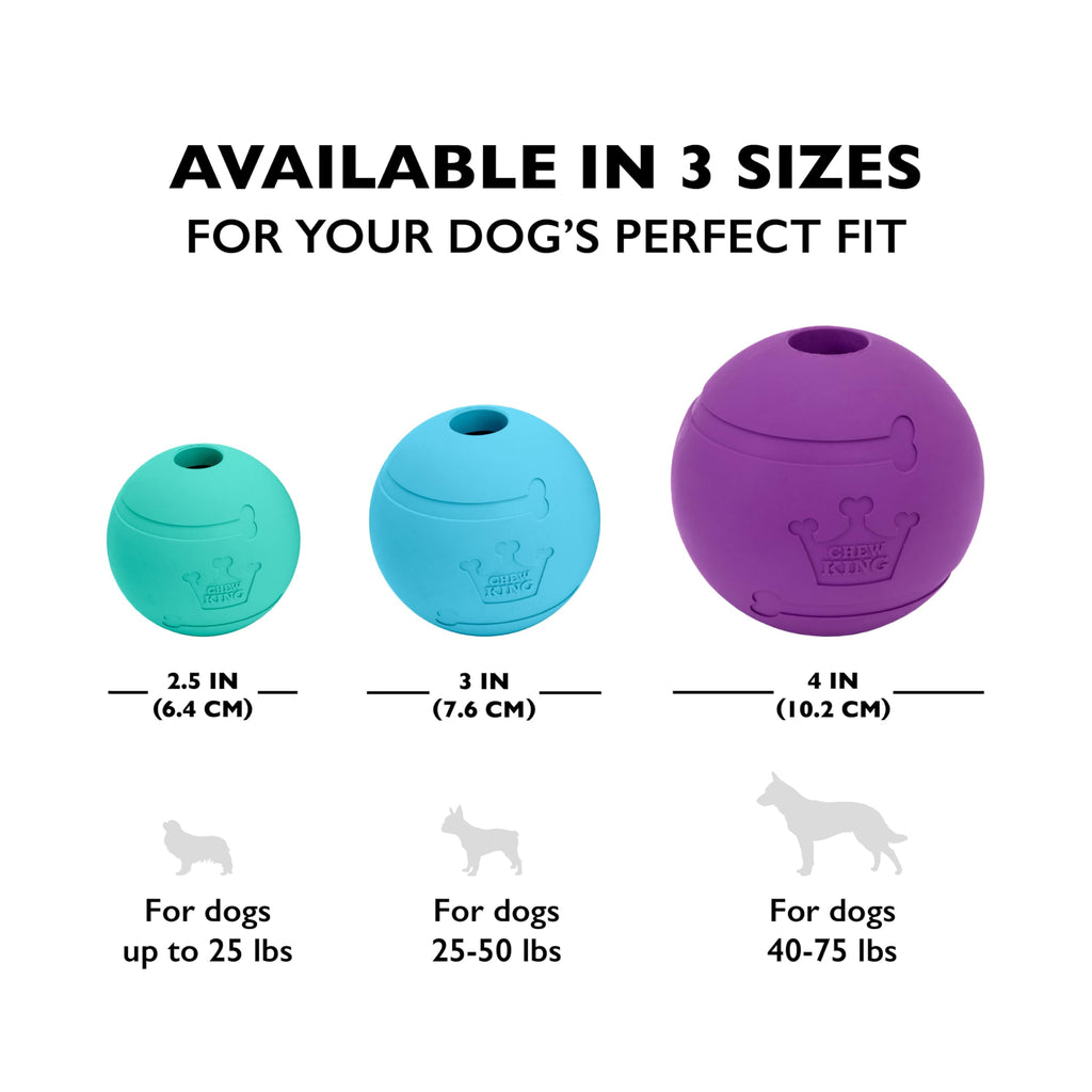 Extremely Durable Natural Rubber Toy 2.5 inch, 8-pack Q676224