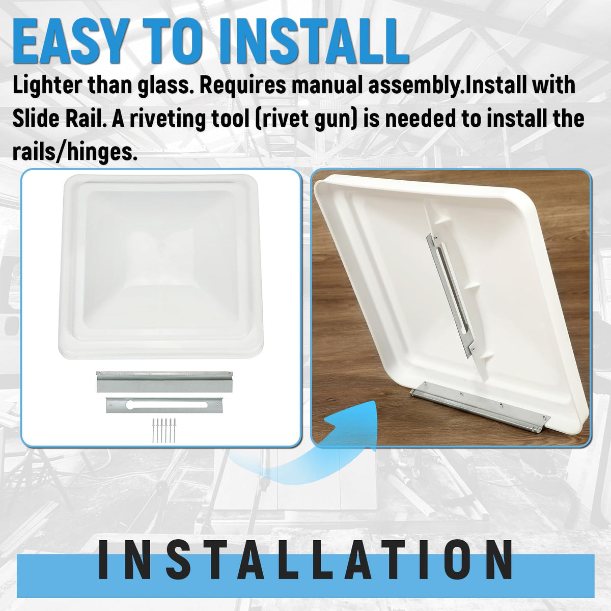 14" 3pcs RV Roof Vent Cover H914