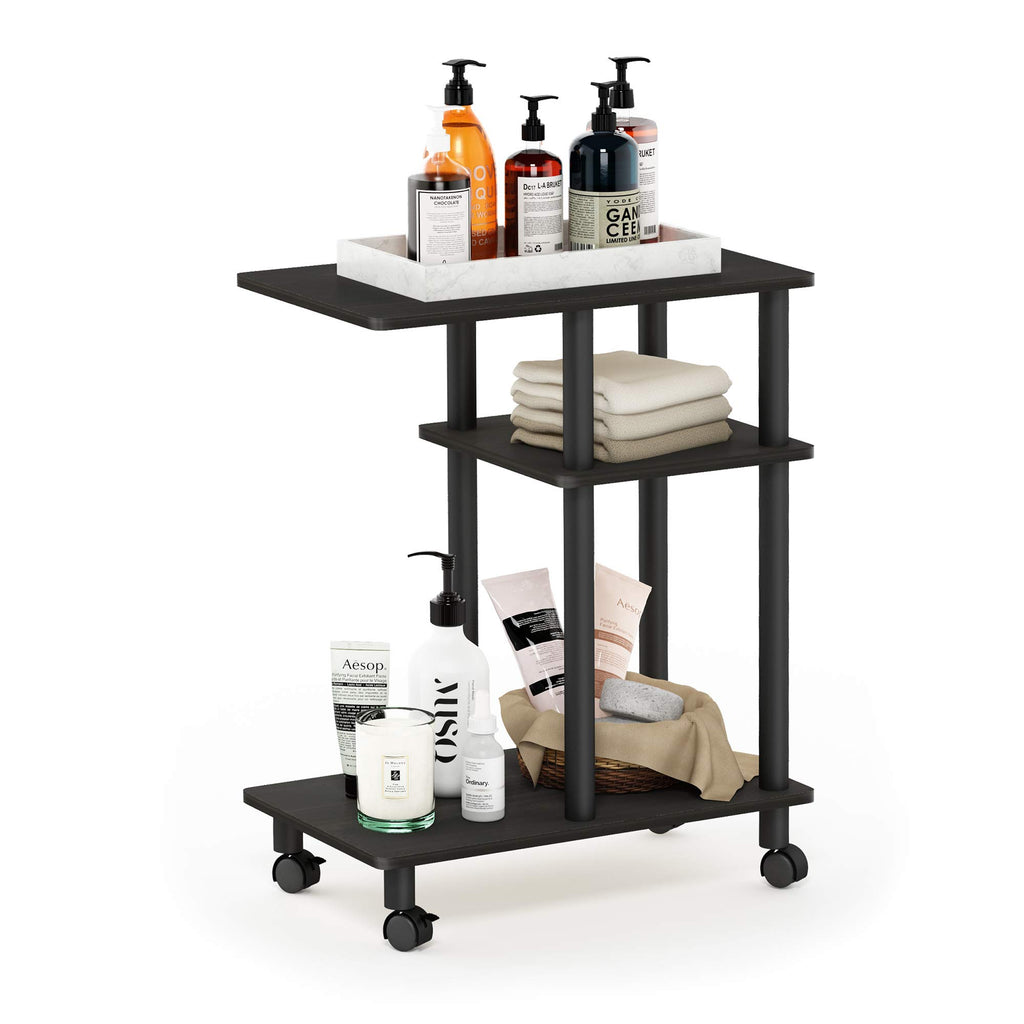 C Shaped Side Table with Casters K3903