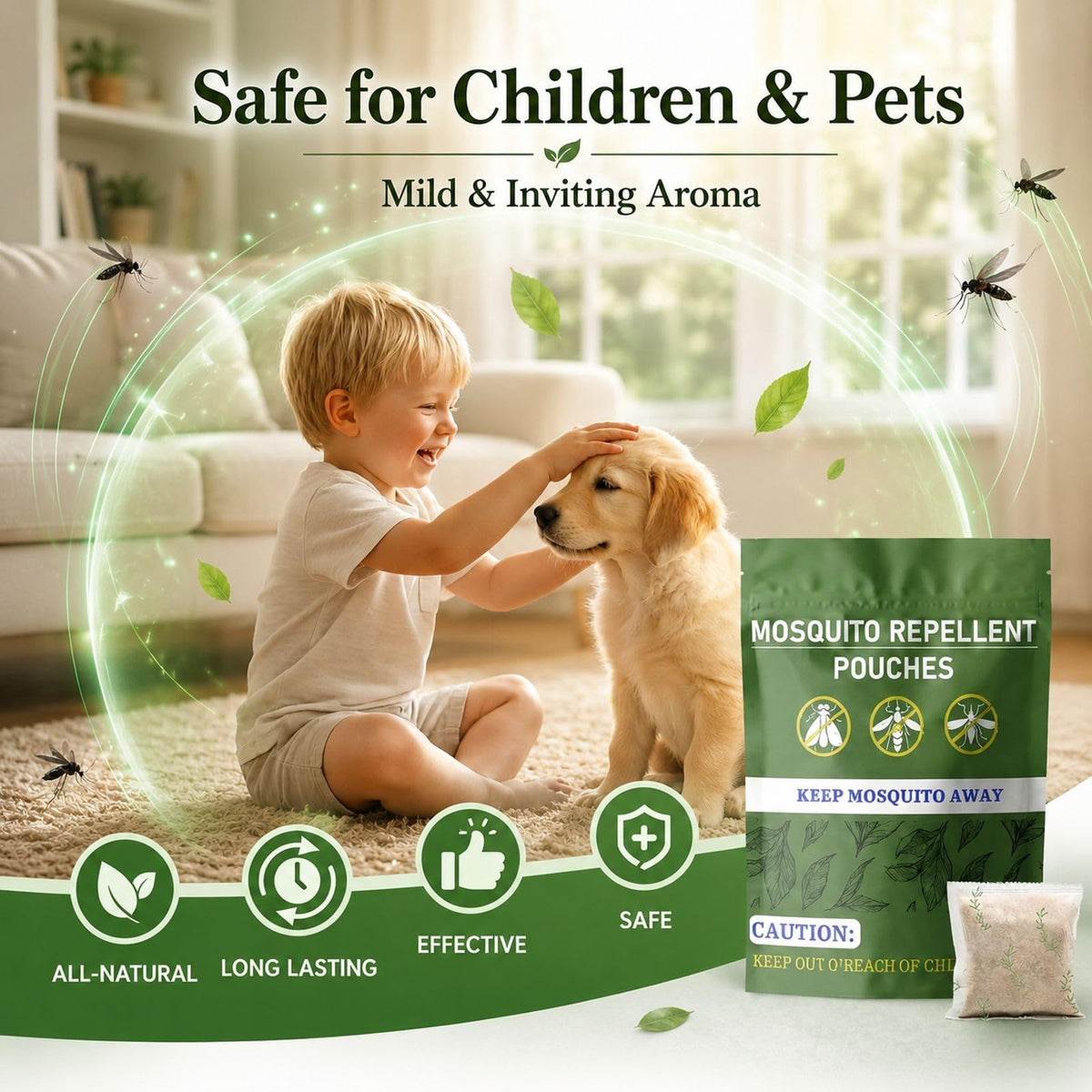 Natural Mosquito Repellent 10 Pouch T933472
