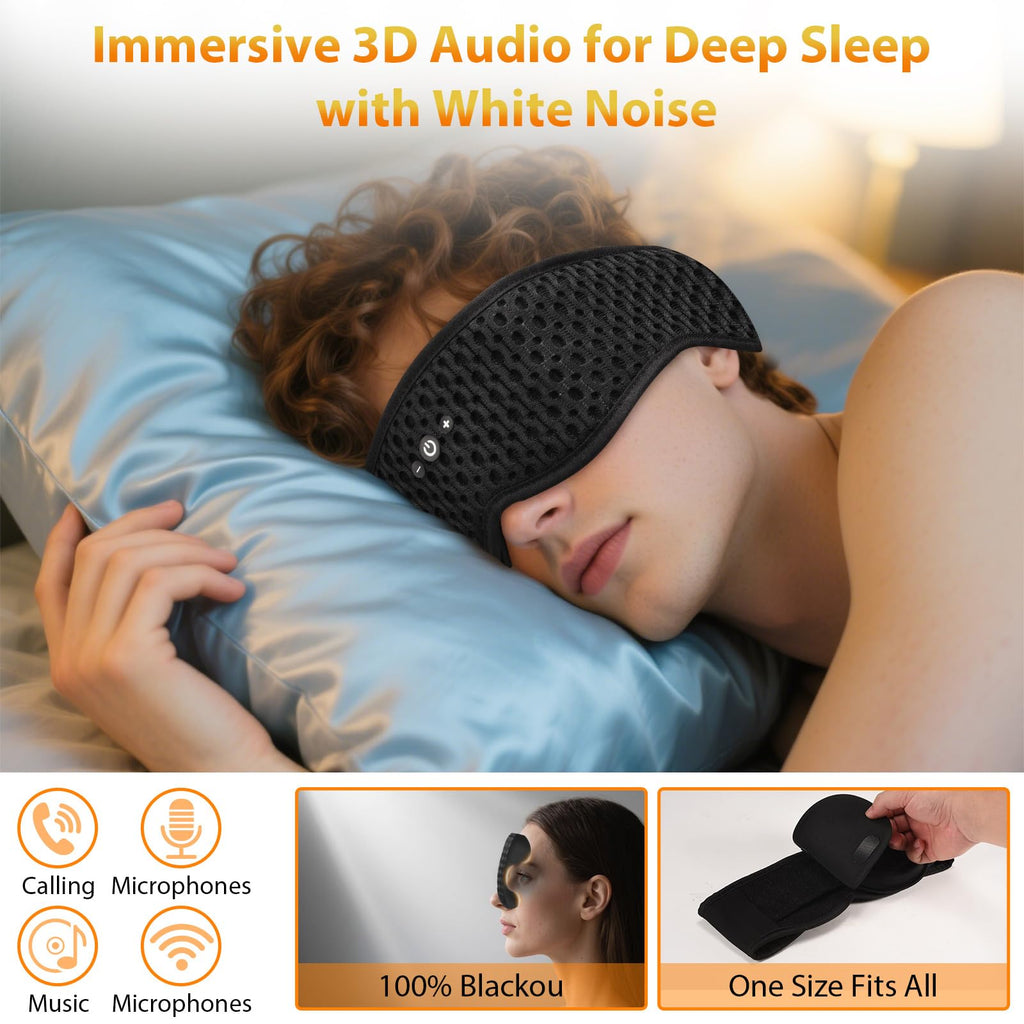 Sleep Mask with Bluetooth Headphones J73754