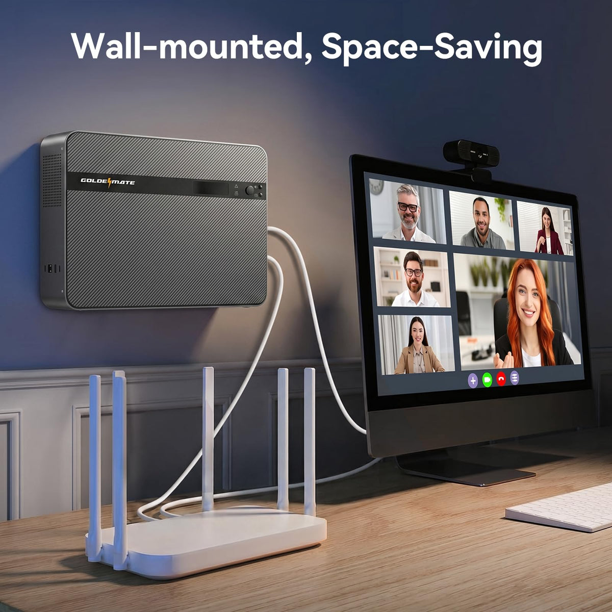 1500VA/1000W Lithium UPS Battery Backup & Surge Protector P523