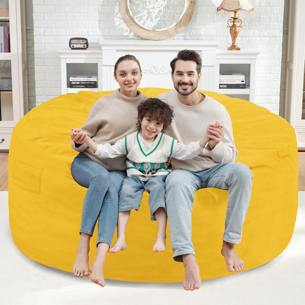 5FT Memory Foam Bean Bag Chair with Dutch Velvet Cover X261