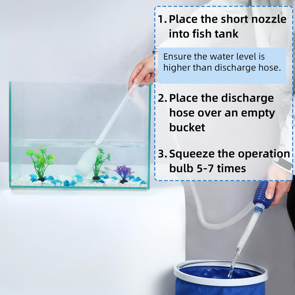Aquarium Vacuum Siphon 5 in 1 Cleaning Set N284