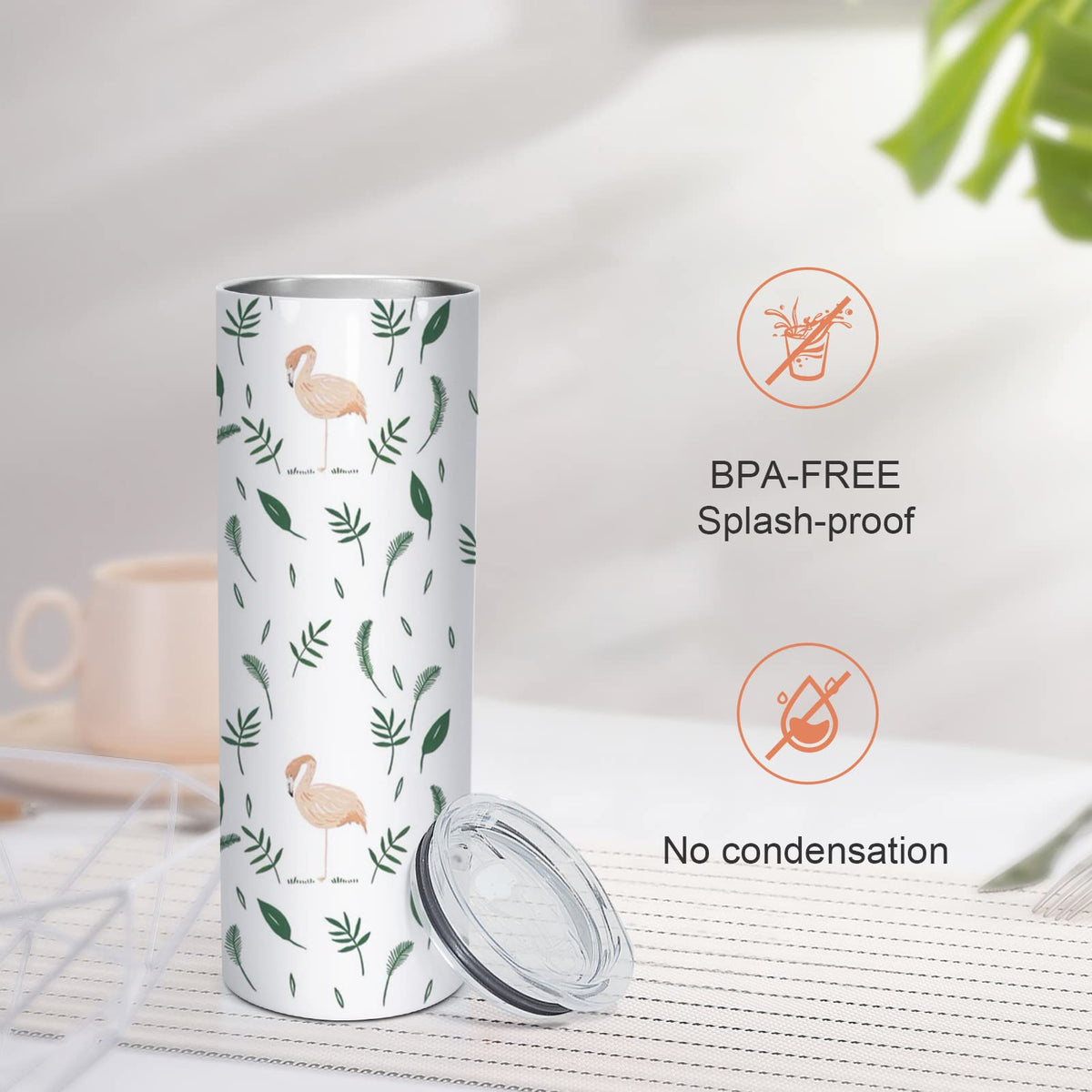 10 Pack 20 OZ Stainless Steel Insulated Tumblers with Straw O145