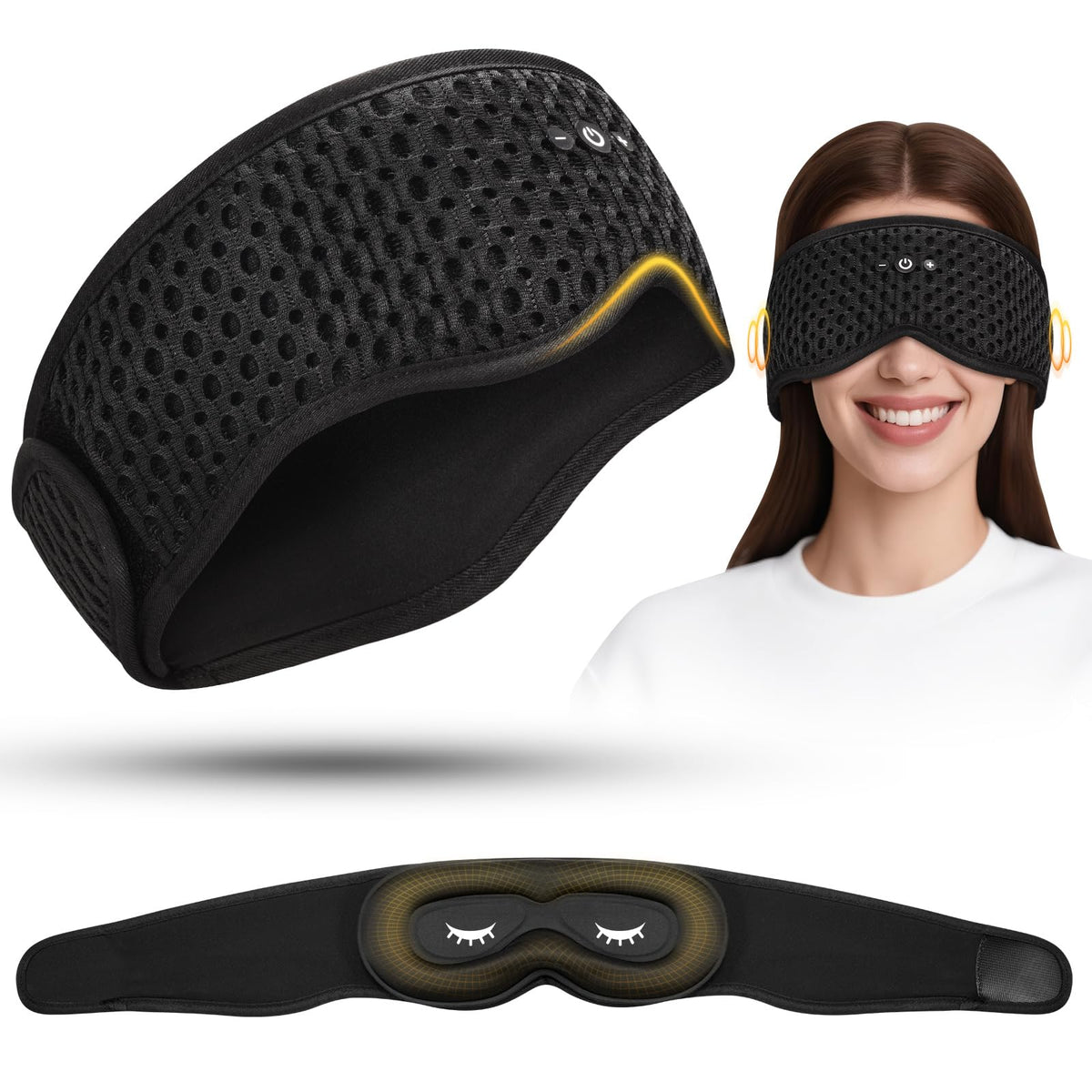Sleep Mask with Bluetooth Headphones J73754