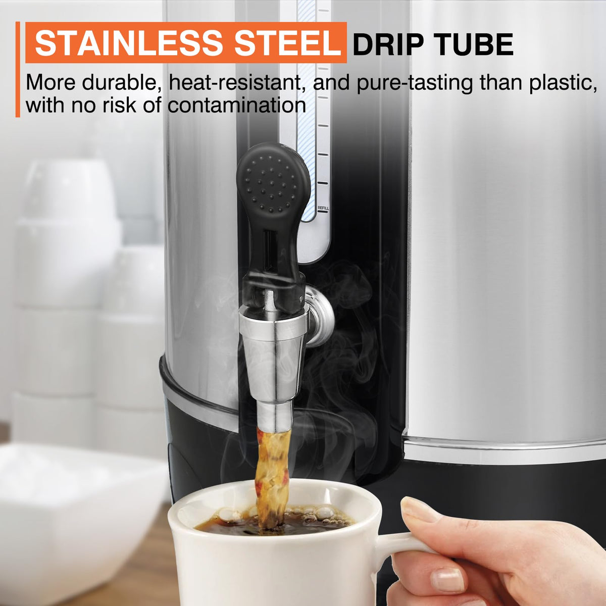 50 Cup Stainless Steel Coffee Urn T600259