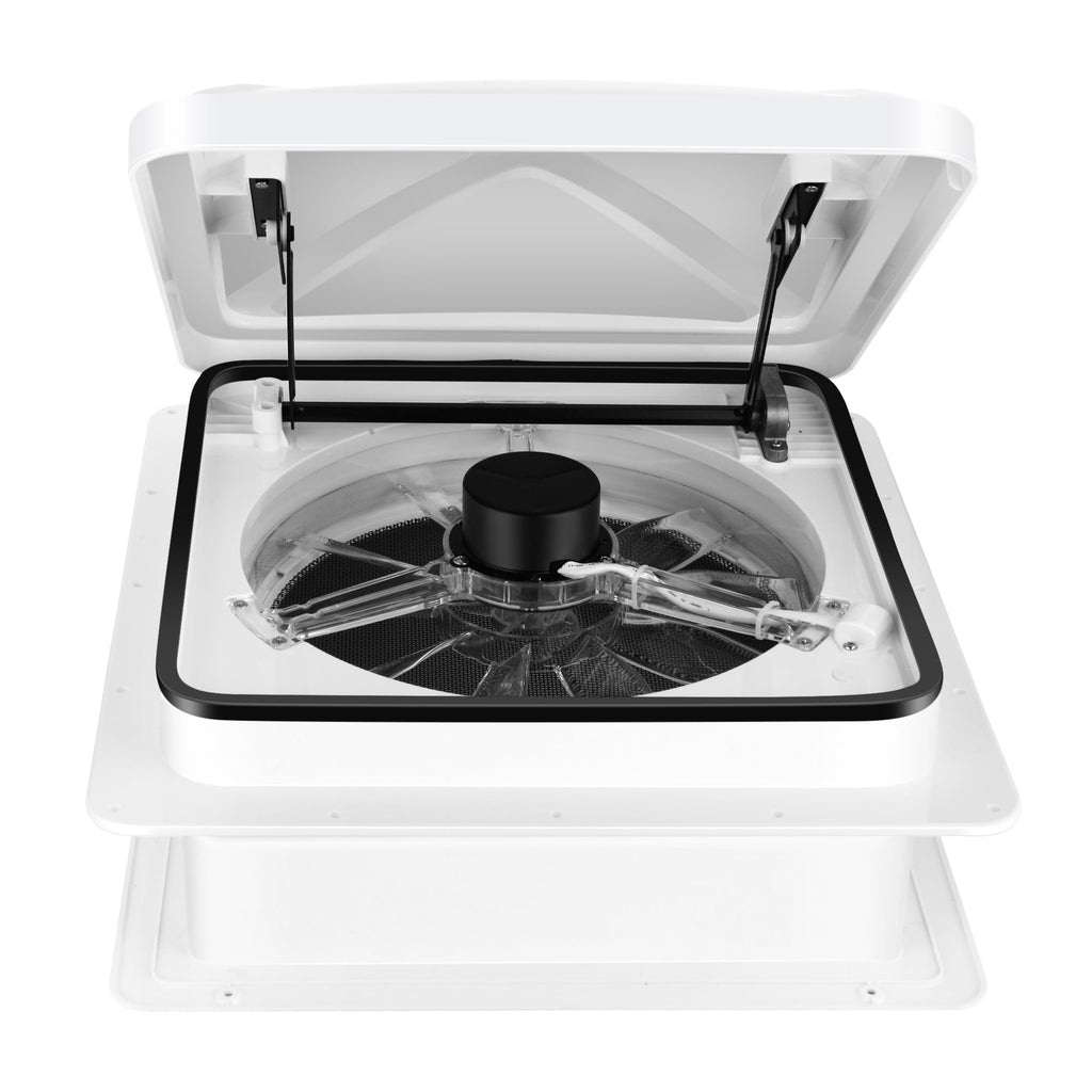 RV Roof Vent Fan 6-Speed-Reversible White G17660