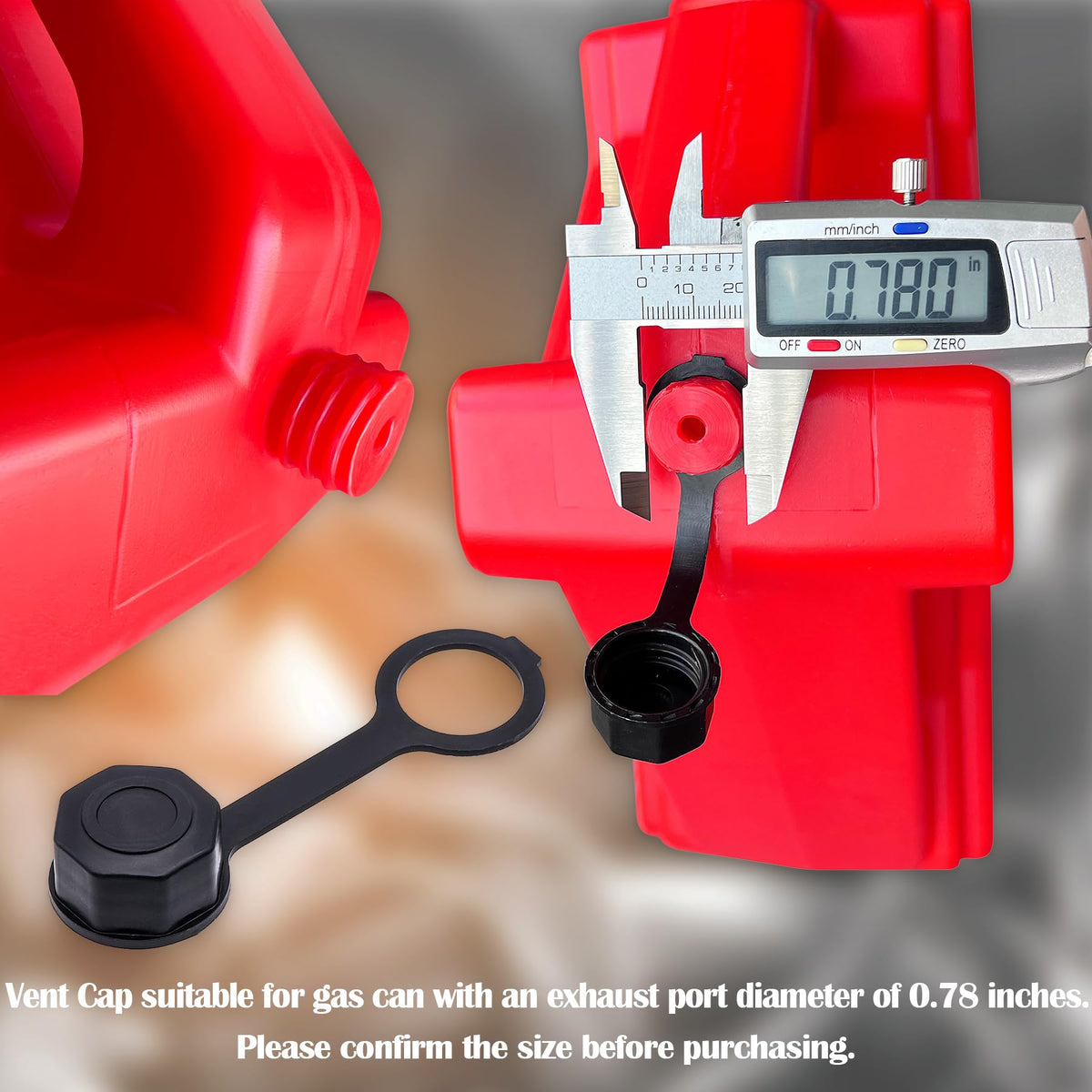 Black Gas Can Vent Caps E616