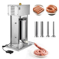 25 LBS Stainless Steel Electric Sausage Stuffer with 4 Stuffing Tubes V462972