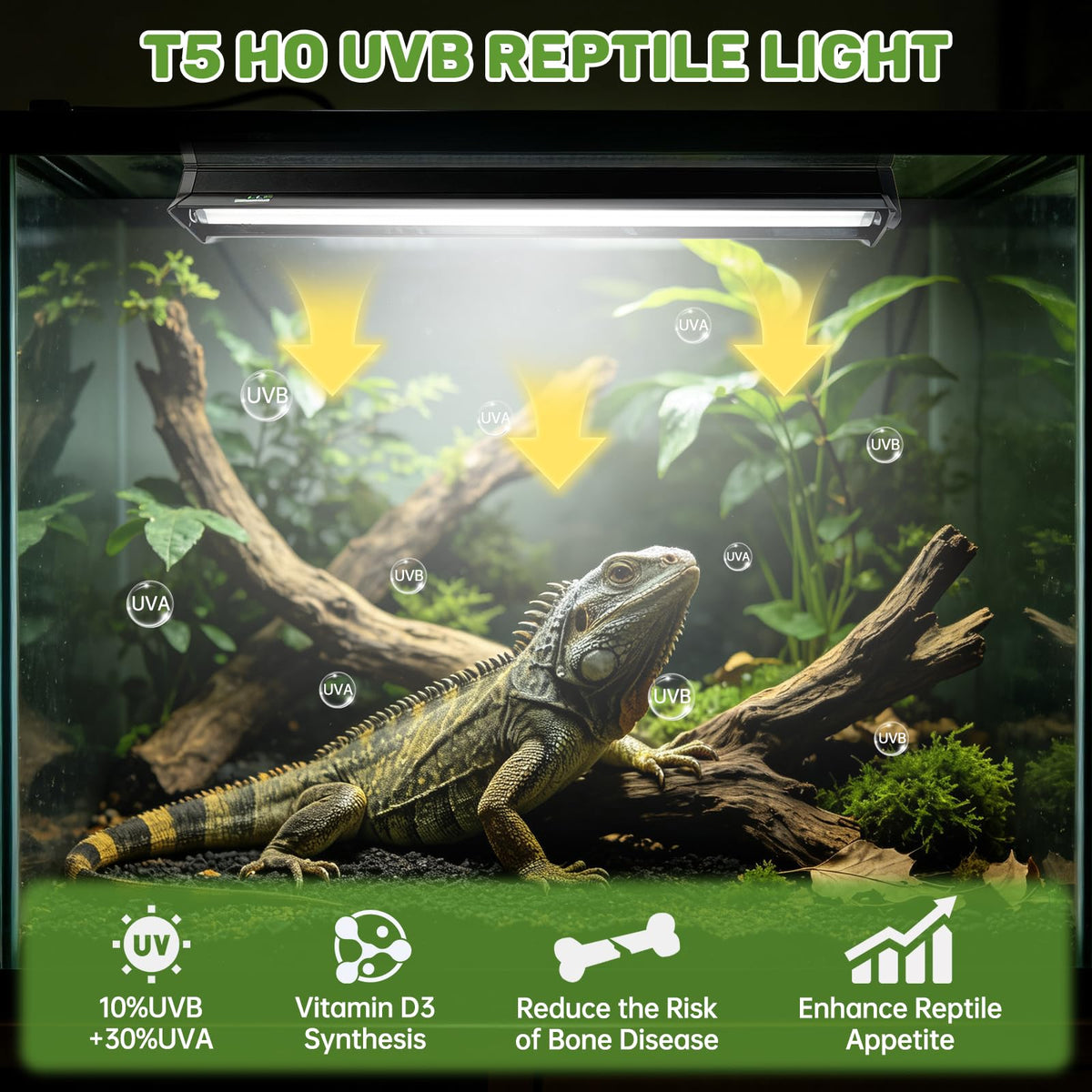 39W 10.0 UVA UVB Reptile Light Fixture J491