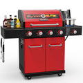 56,000 BTU 4 Burner Propane Gas Grill with Side Burner Q58034