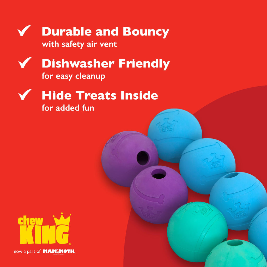 Extremely Durable Natural Rubber Toy 2.5 inch, 8-pack Q676224