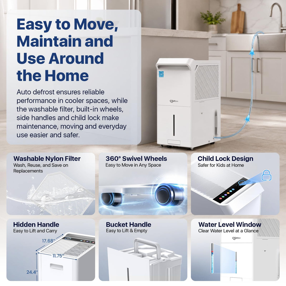 6000 Sq Ft ENERGY STAR Dehumidifier with Pump R876