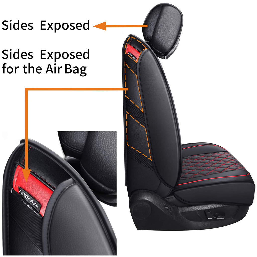 Car Seat Covers Black-Red A64318