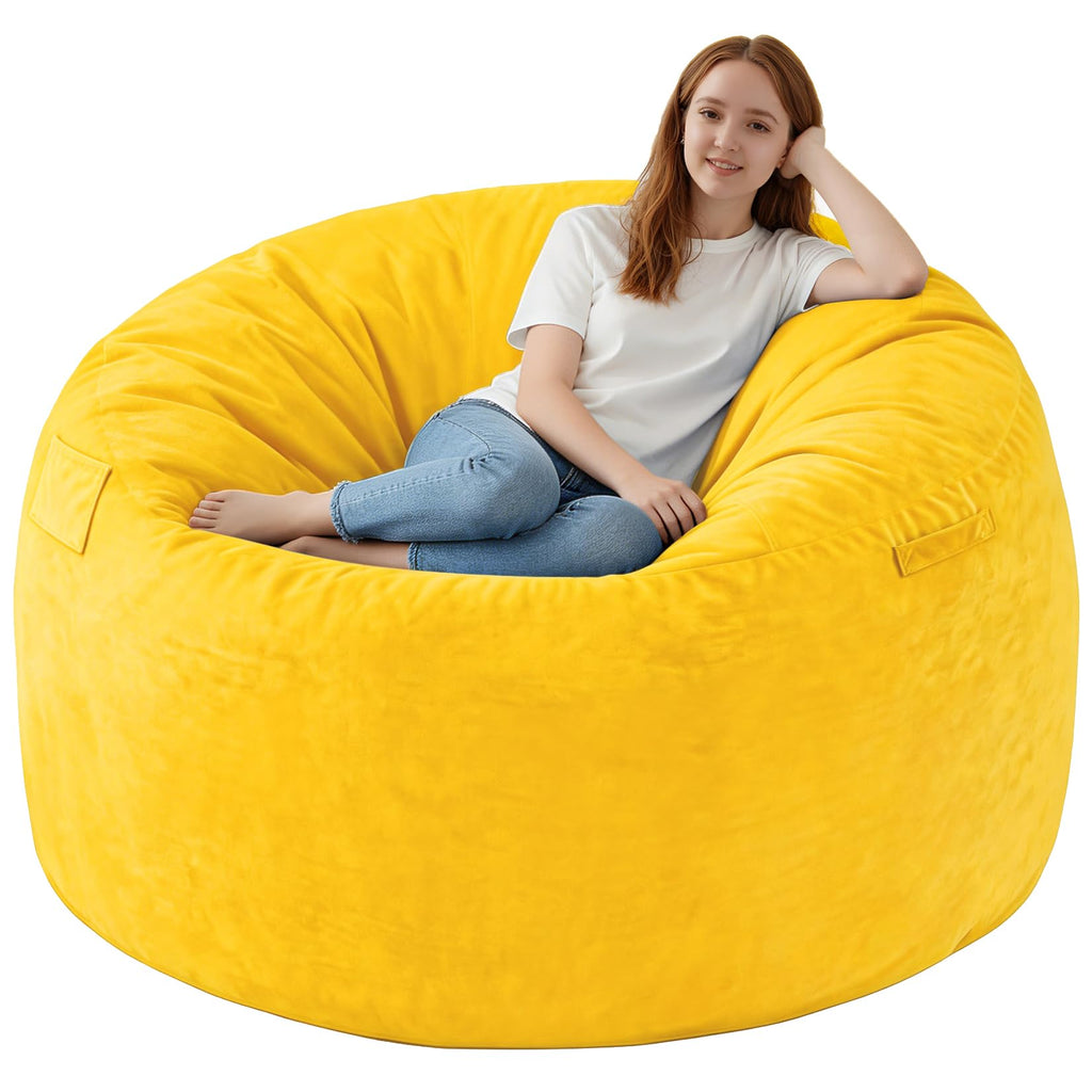 5FT Memory Foam Bean Bag Chair with Dutch Velvet Cover X261