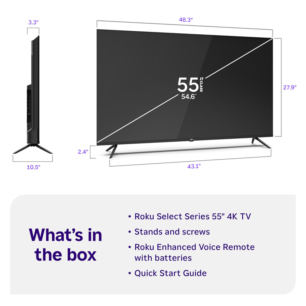 55-Inch 4K HDR LED Smart TV X3188