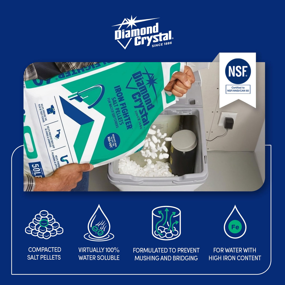 3 Pack Water Softener Salt Pellets, 40 lb K1260