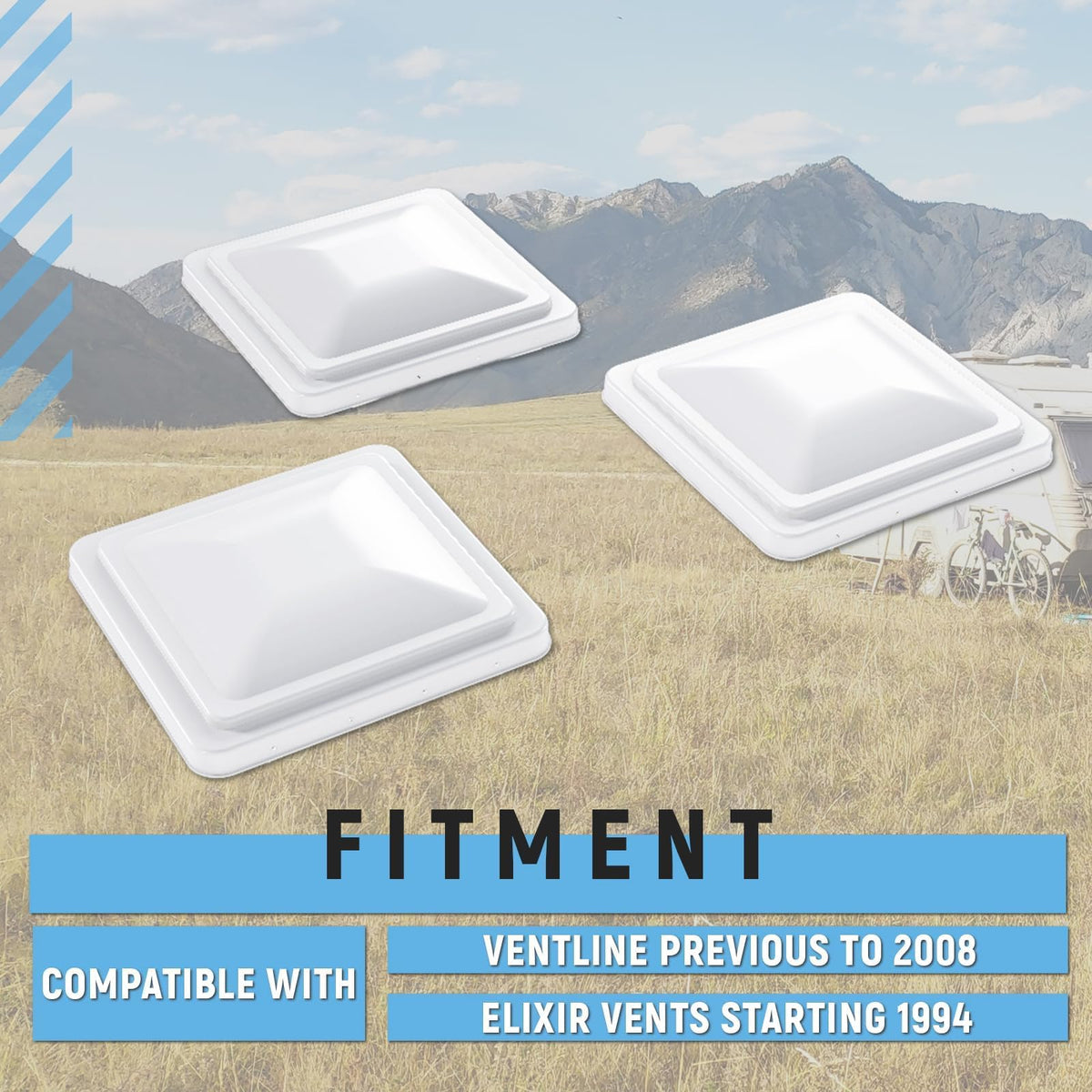 14" 3pcs RV Roof Vent Cover H914