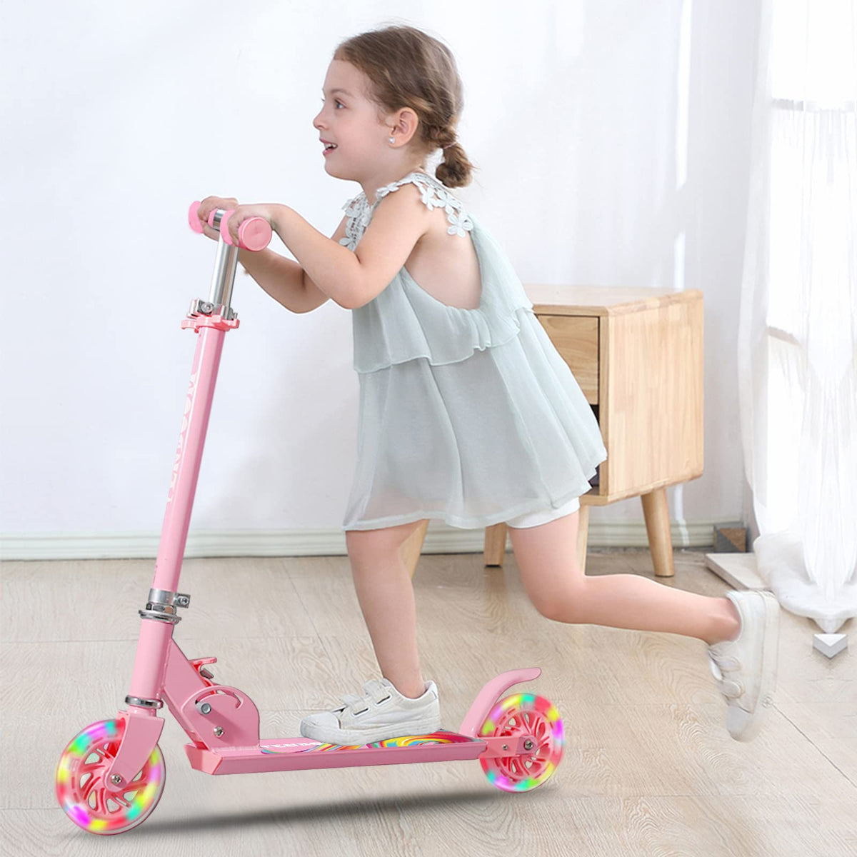 Folding Kids Scooter with Adjustable Handlebar I105874