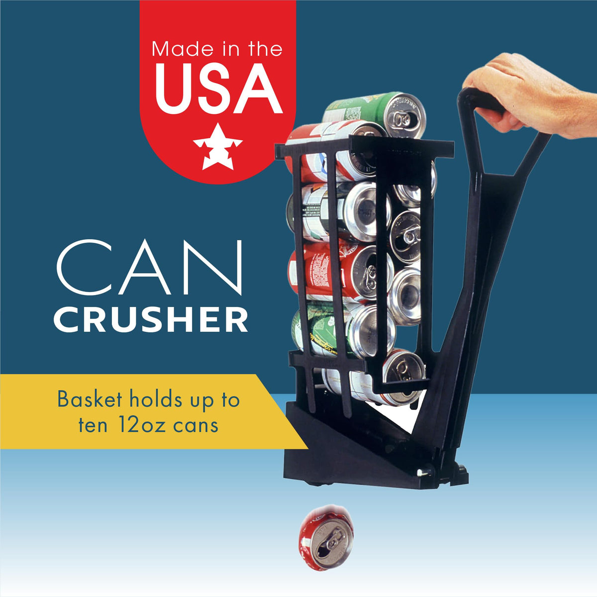Wall Mounted 12oz Can Crusher T7451