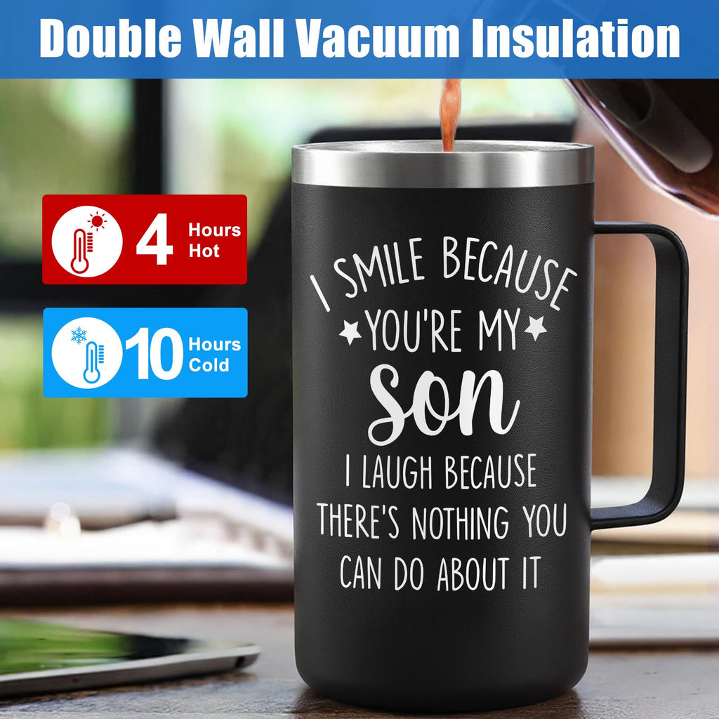 20oz Stainless Steel Insulated Coffee Mug F43887
