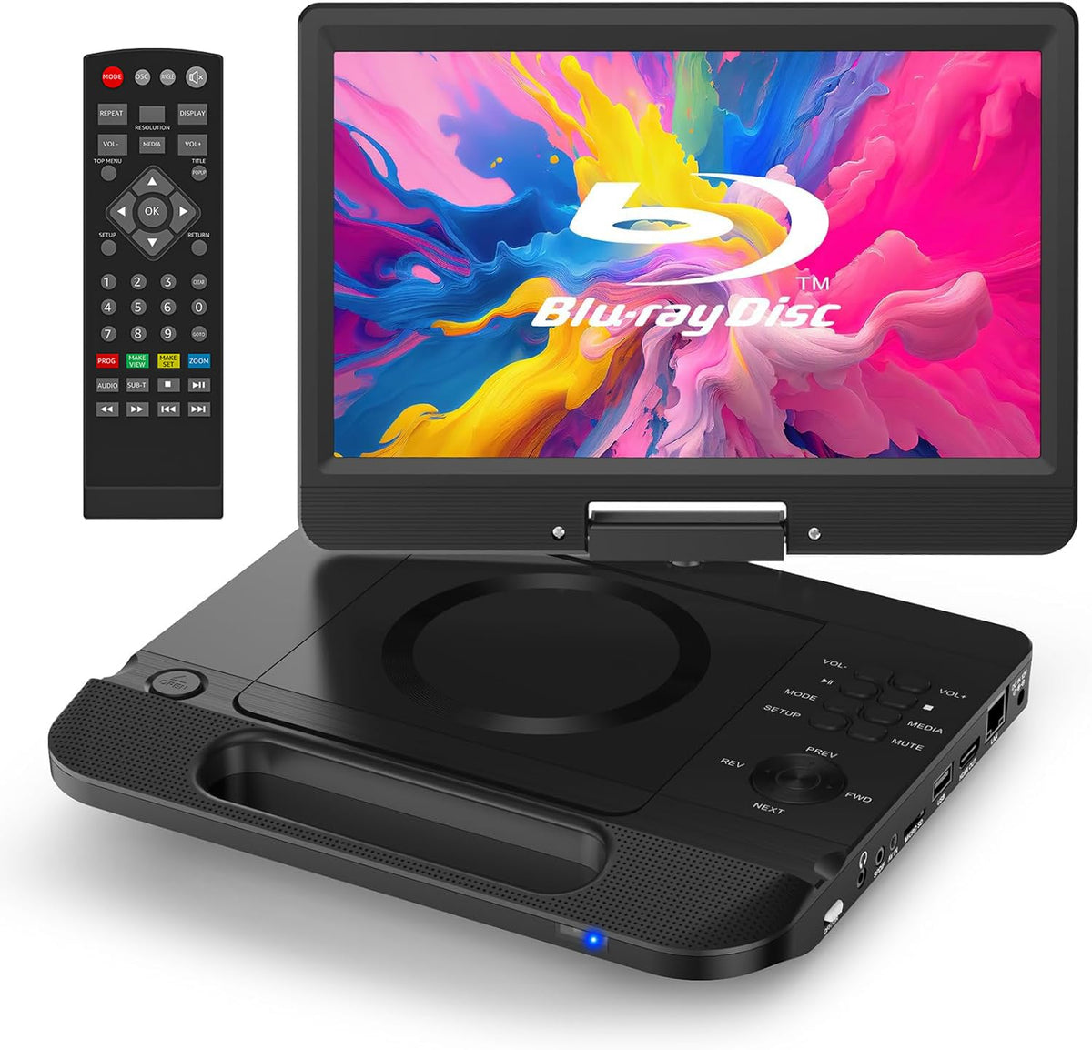 12.5" Portable Blu-ray Player with 10.5" 1080P Swivel Screen I63869