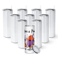 10 Pack 20 OZ Stainless Steel Insulated Tumblers with Straw O145