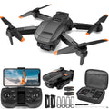 1080P HD Foldable Mini RC Drone with Camera, 2 Batteries U1720