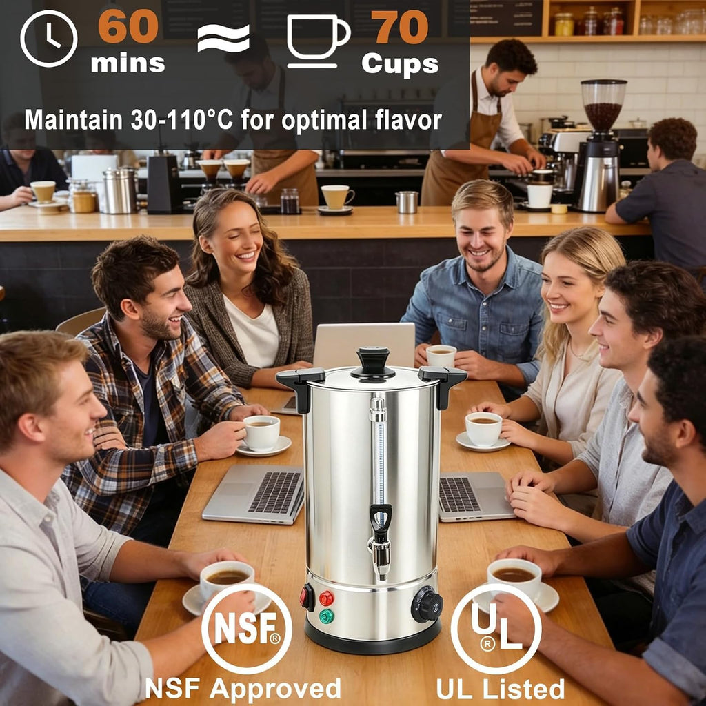 70 Cup Stainless Steel Coffee Urn U561516