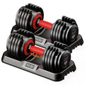 Adjustable Dumbbell Set 25LB/50LB/90LB with Storage Tray A917021