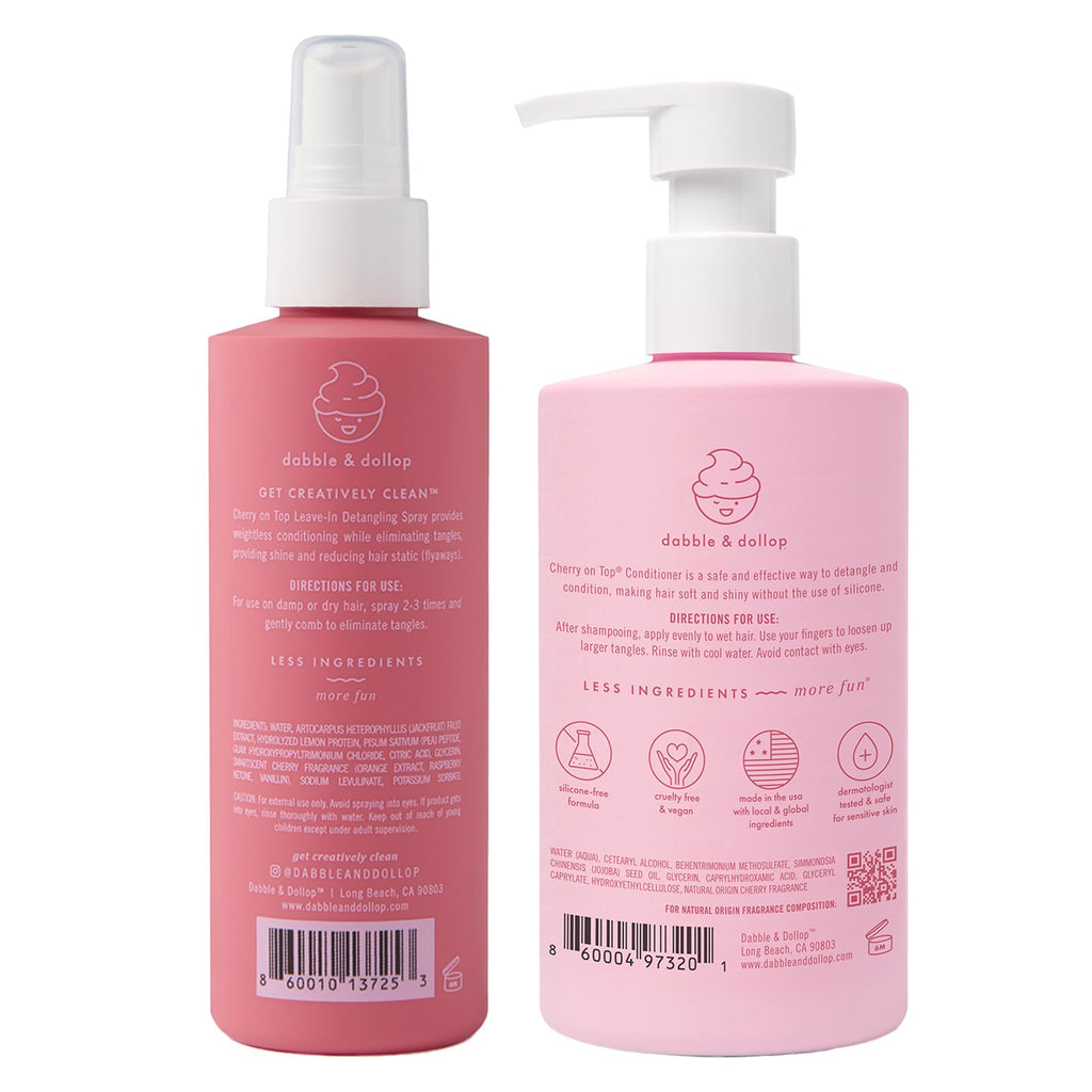 Kids Hair Conditioner & Leave-In Detangler Spray 2-Pack P259