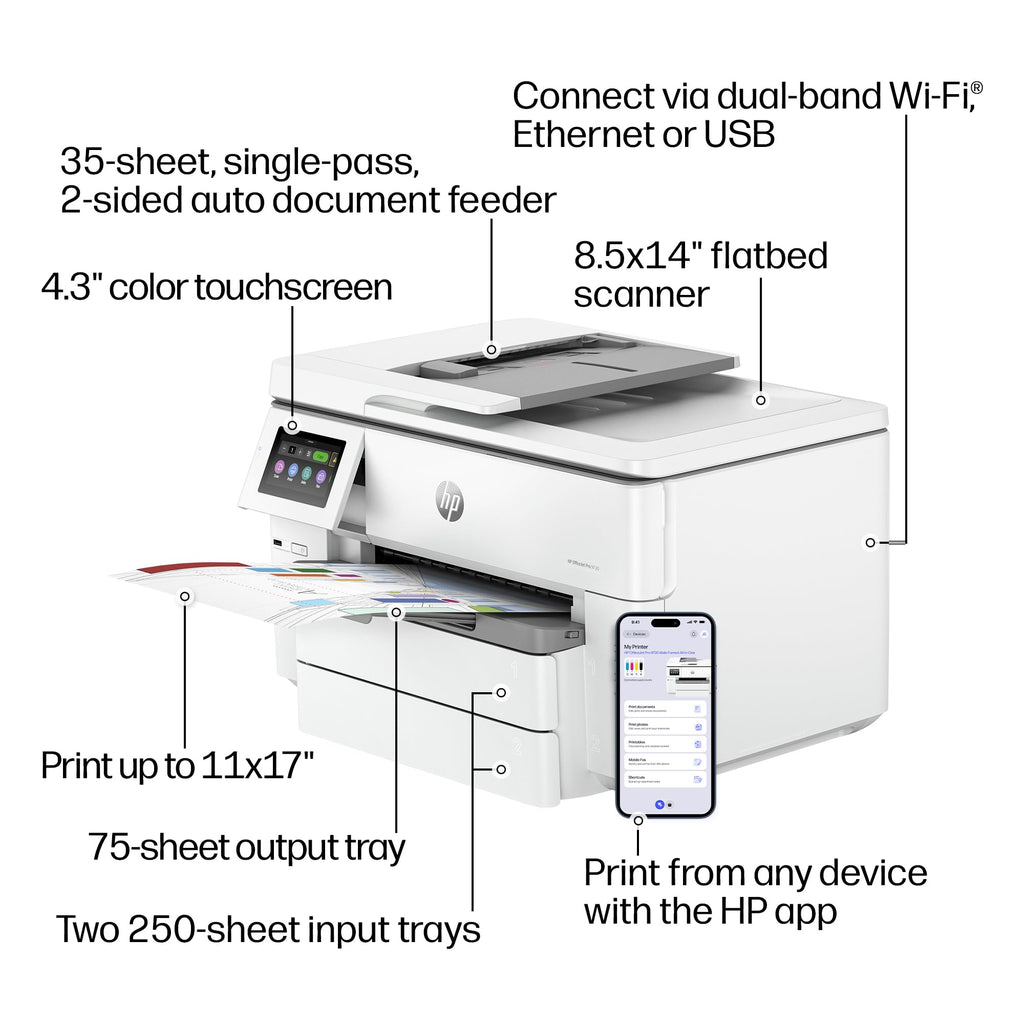 Wide-Format Wireless All-in-One Color Inkjet Printer S504054