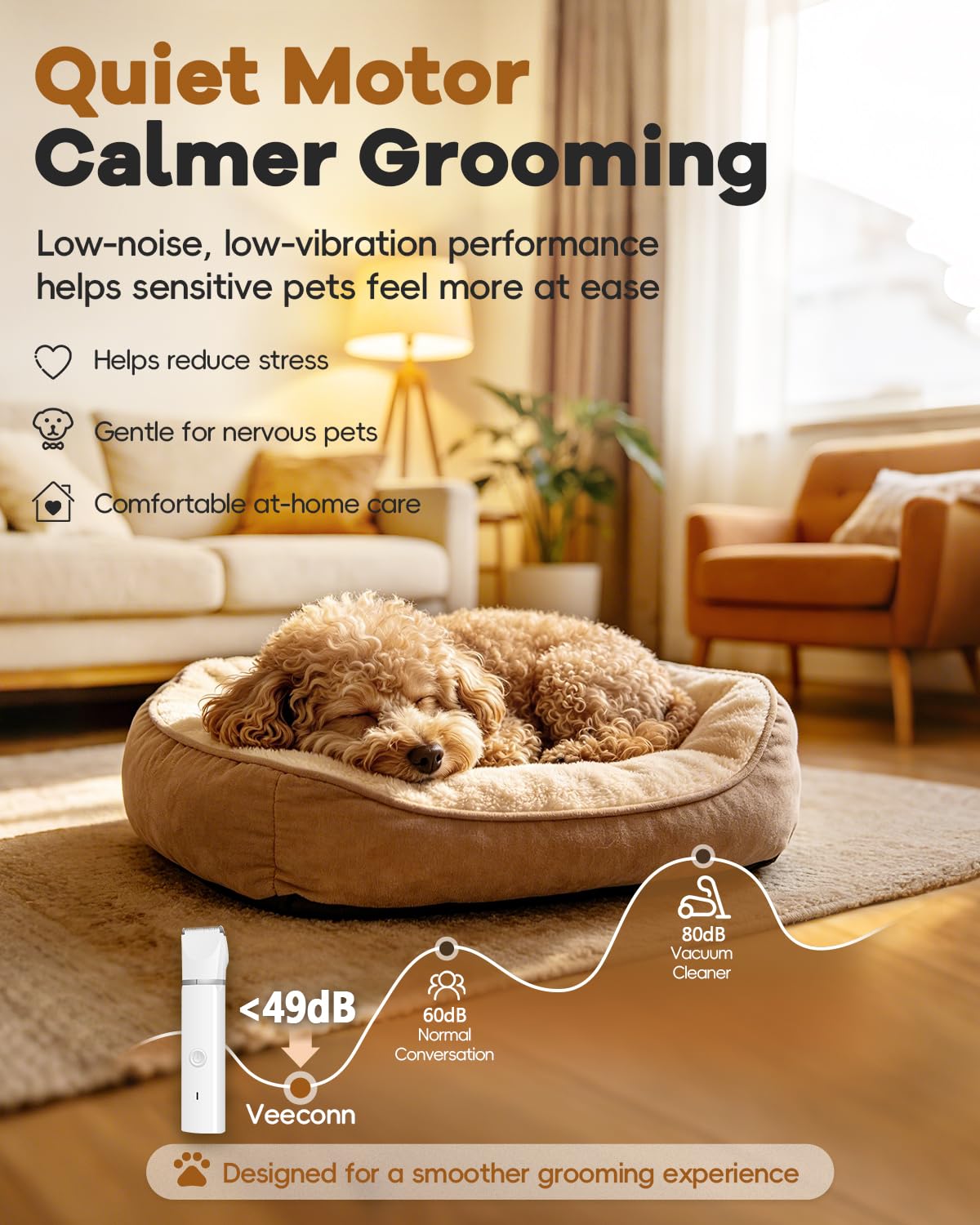 4 in 1 Dog Clippers Grooming Kit with Paw Hair Trimmer X780