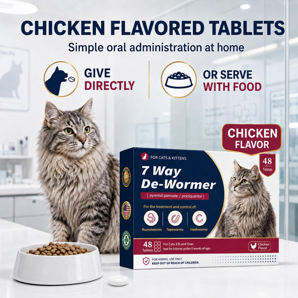 Broad Spectrum Cat & Kitten Dewormer, Chicken Flavor M90063