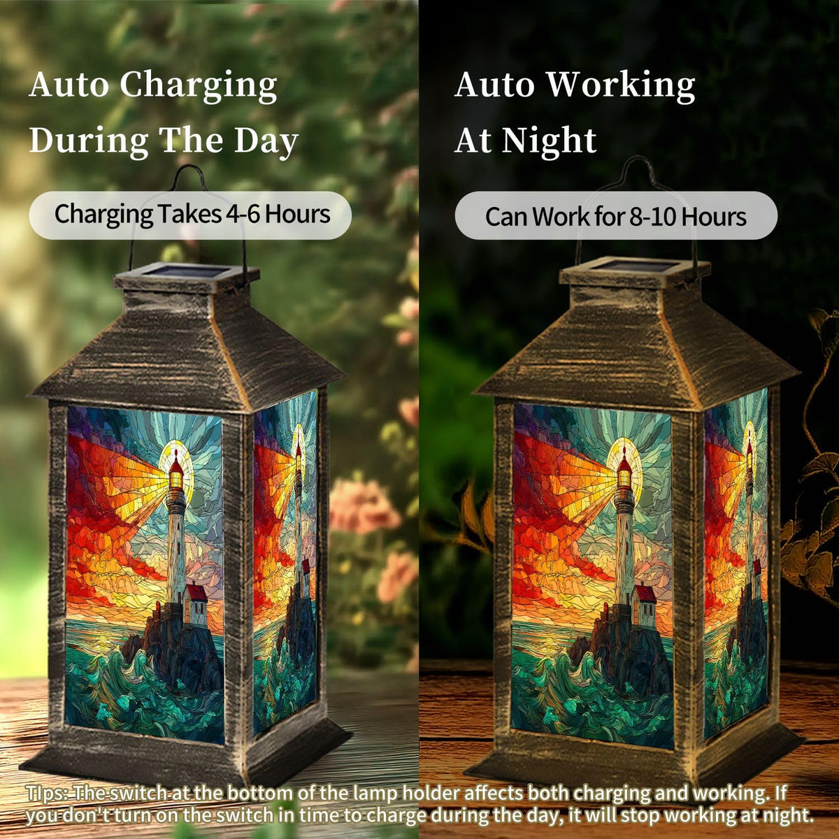 Waterproof Solar Powered Hanging Lantern G17237