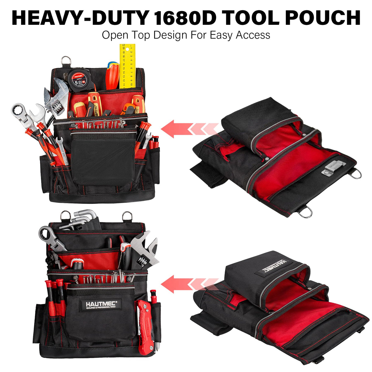 Heavy Duty 19-Pocket Tool Belt with Suspenders J917806