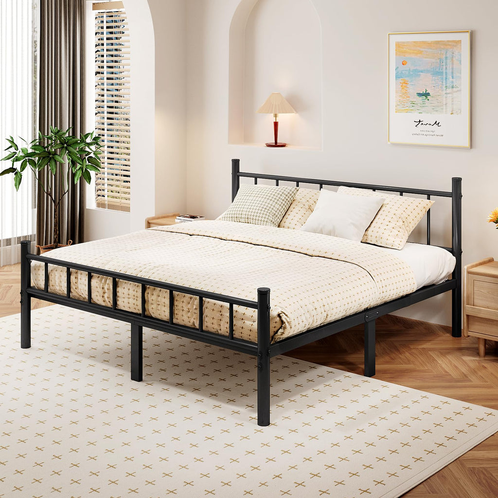 Full Metal Bed Frame with Headboard and Footboard Y69149