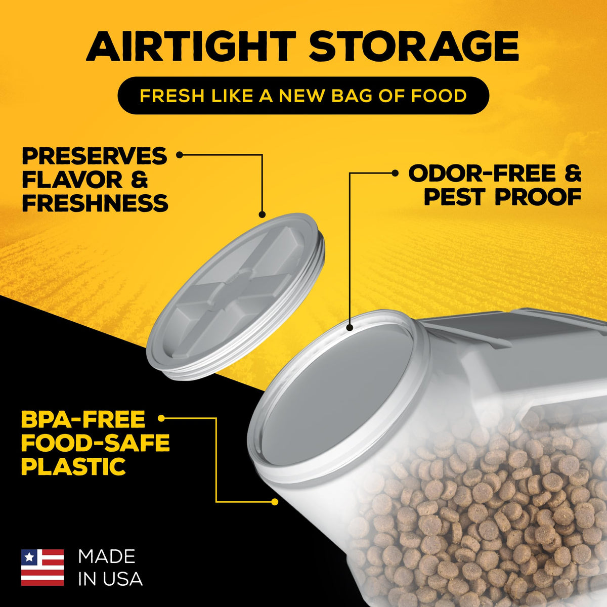 Airtight Pet Food Storage Container Q45665