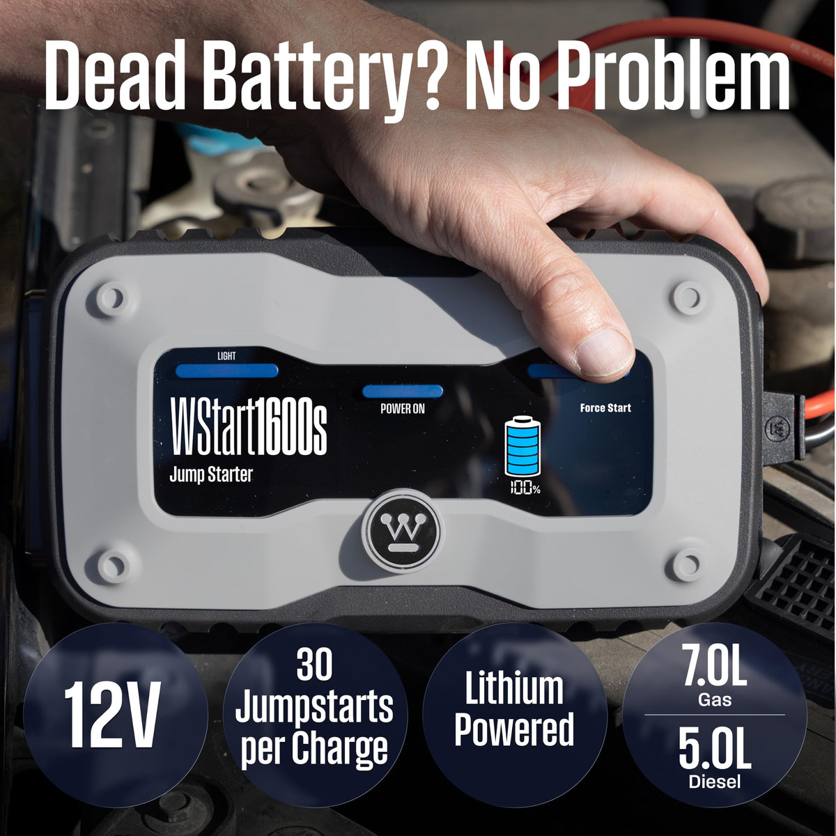 Portable Jump Starter & USB Power Bank 12V Car Battery Booster R6940