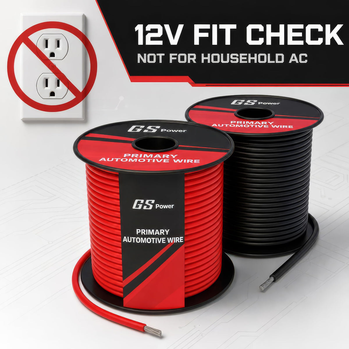 12 Gauge Wire 100ft 2 Spools R9682
