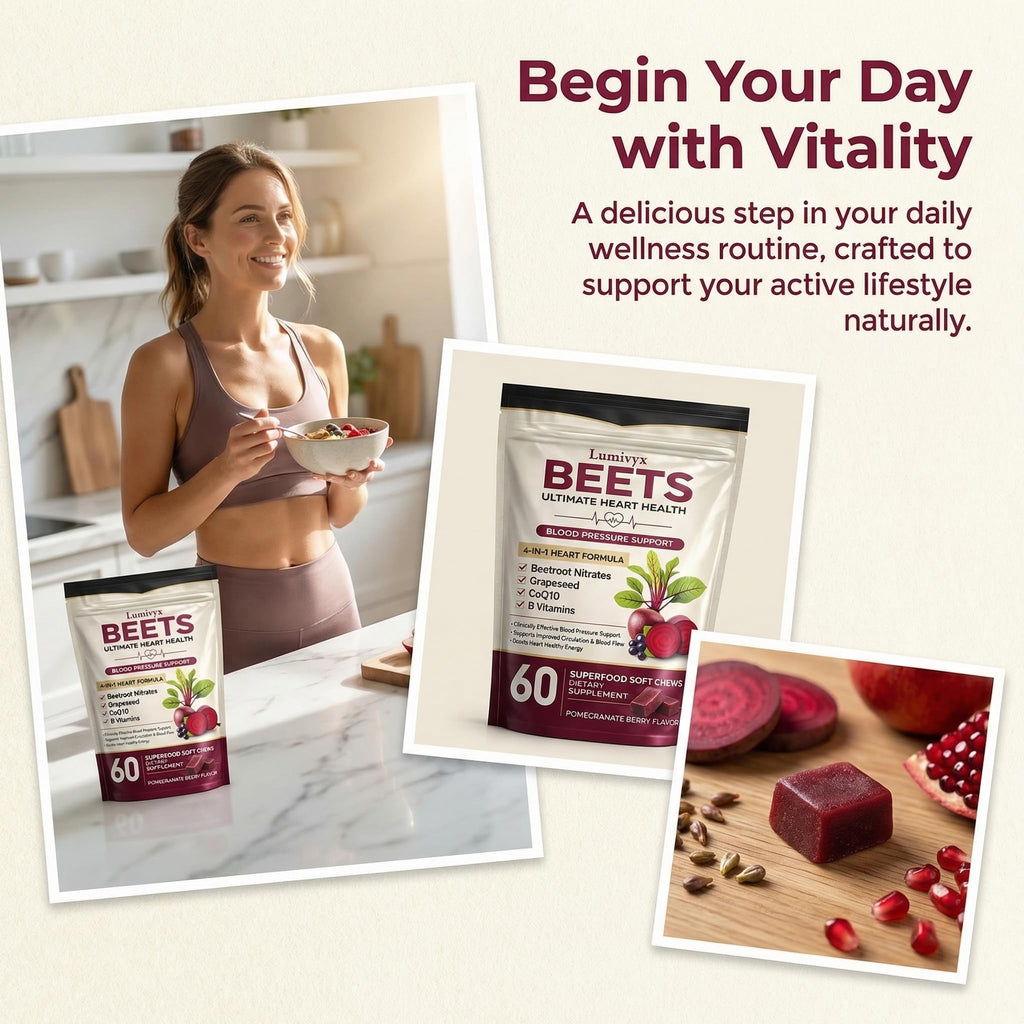 Beet Chews with Grape Seed Extract & CoQ10 - 60 Chews J716062